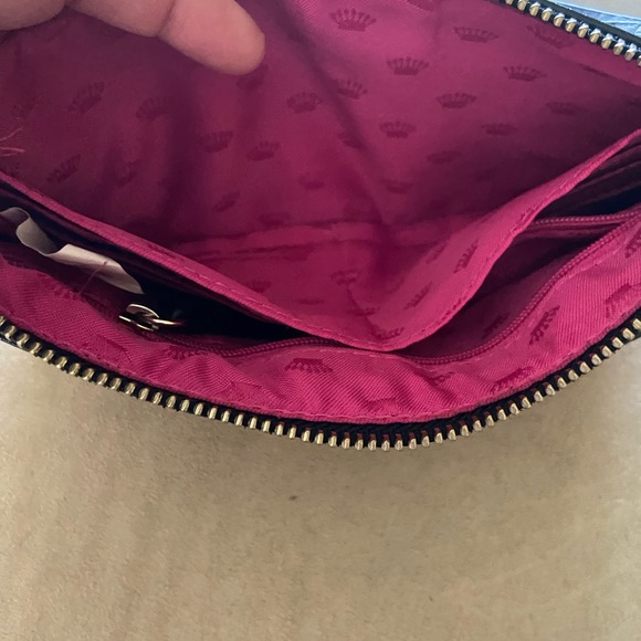 Juicy Couture Black faux Leather Wristlet - Picture 7 of 9